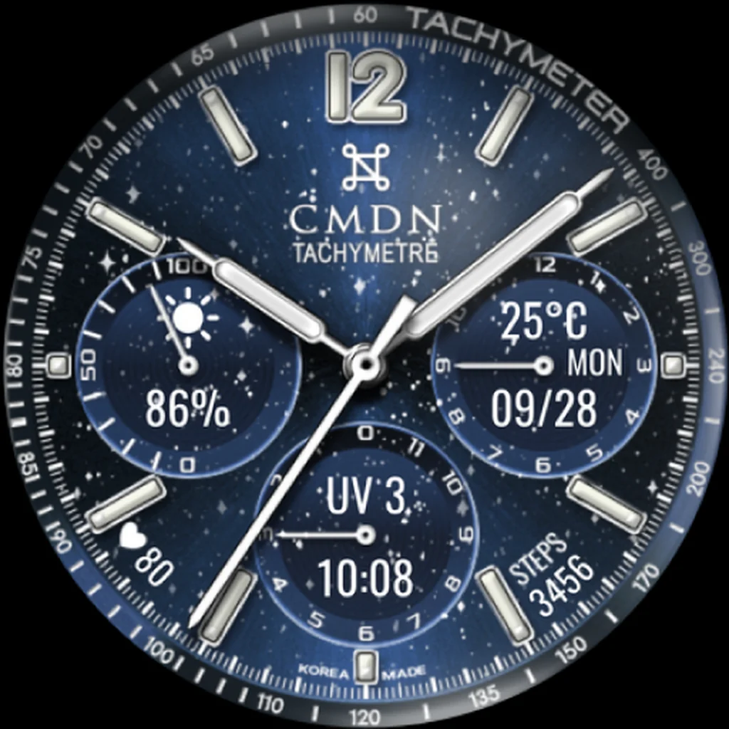 Racing Chronograph 04 — Navy · Silver